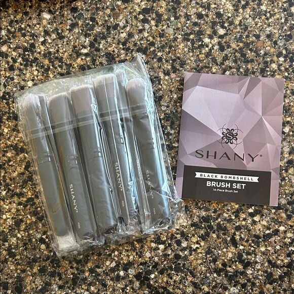 NEW Shany Black Bombshell 14 Piece Brush Set - Picture 2 of 5